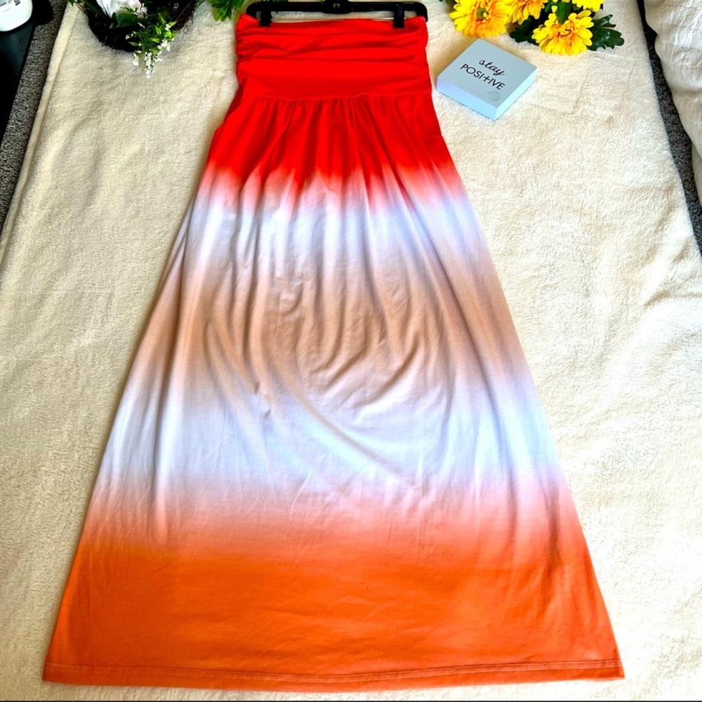 Grace Karin Tube Ombre  Maxi Dress Size Medium